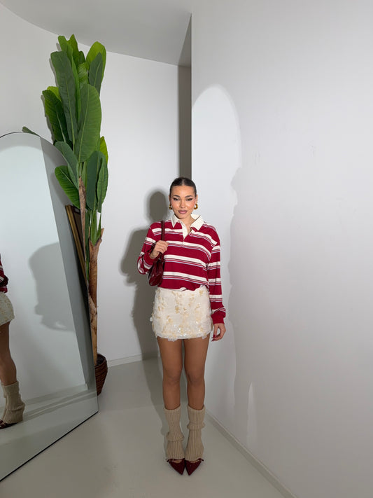 Skirt paillettes panna