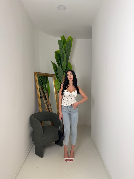 Jeans Capri lavaggio chiaro