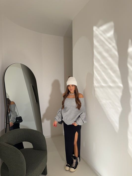 Longuette spacco nera