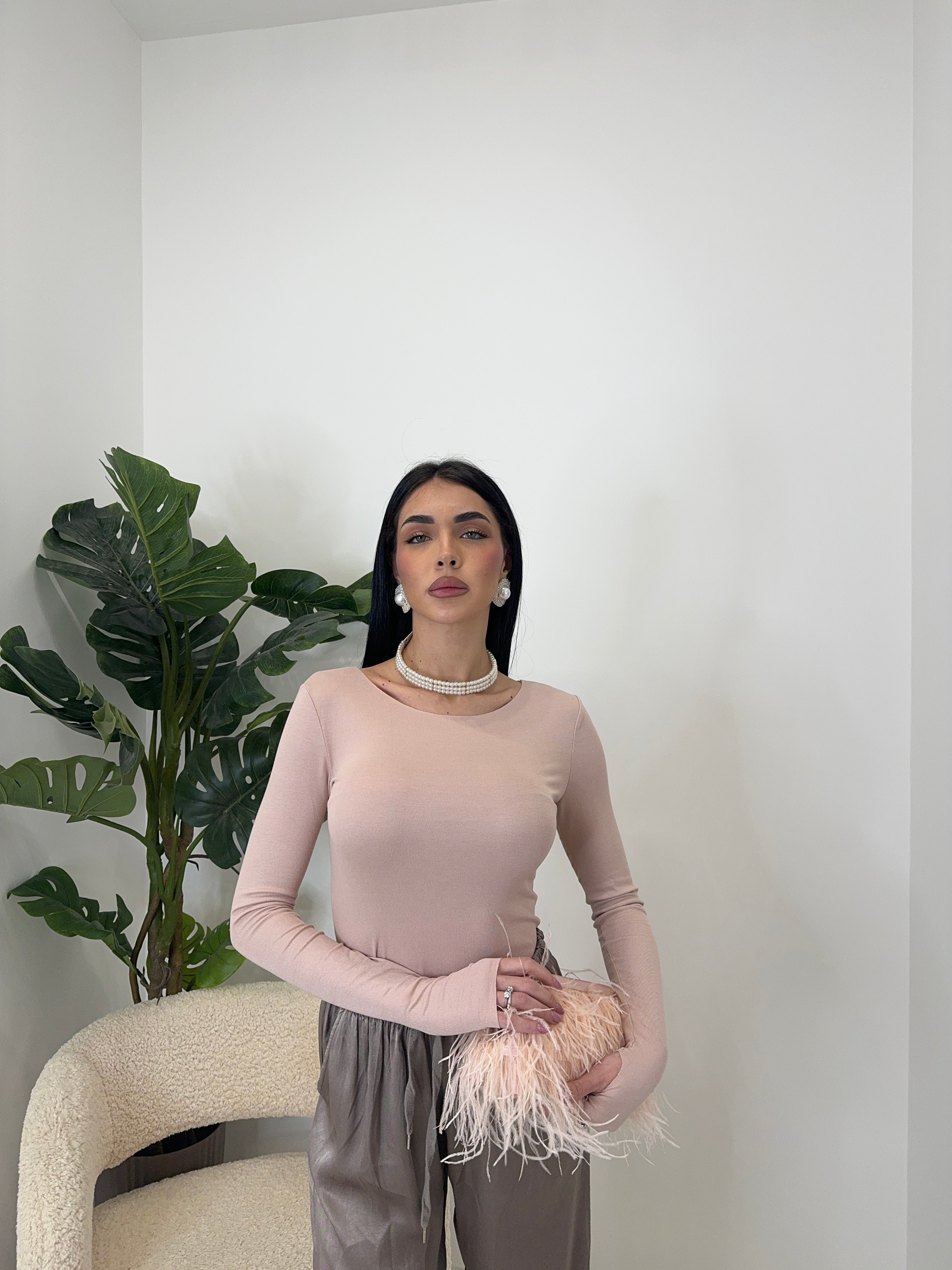 Semivelata scollo tondo tutti i colori