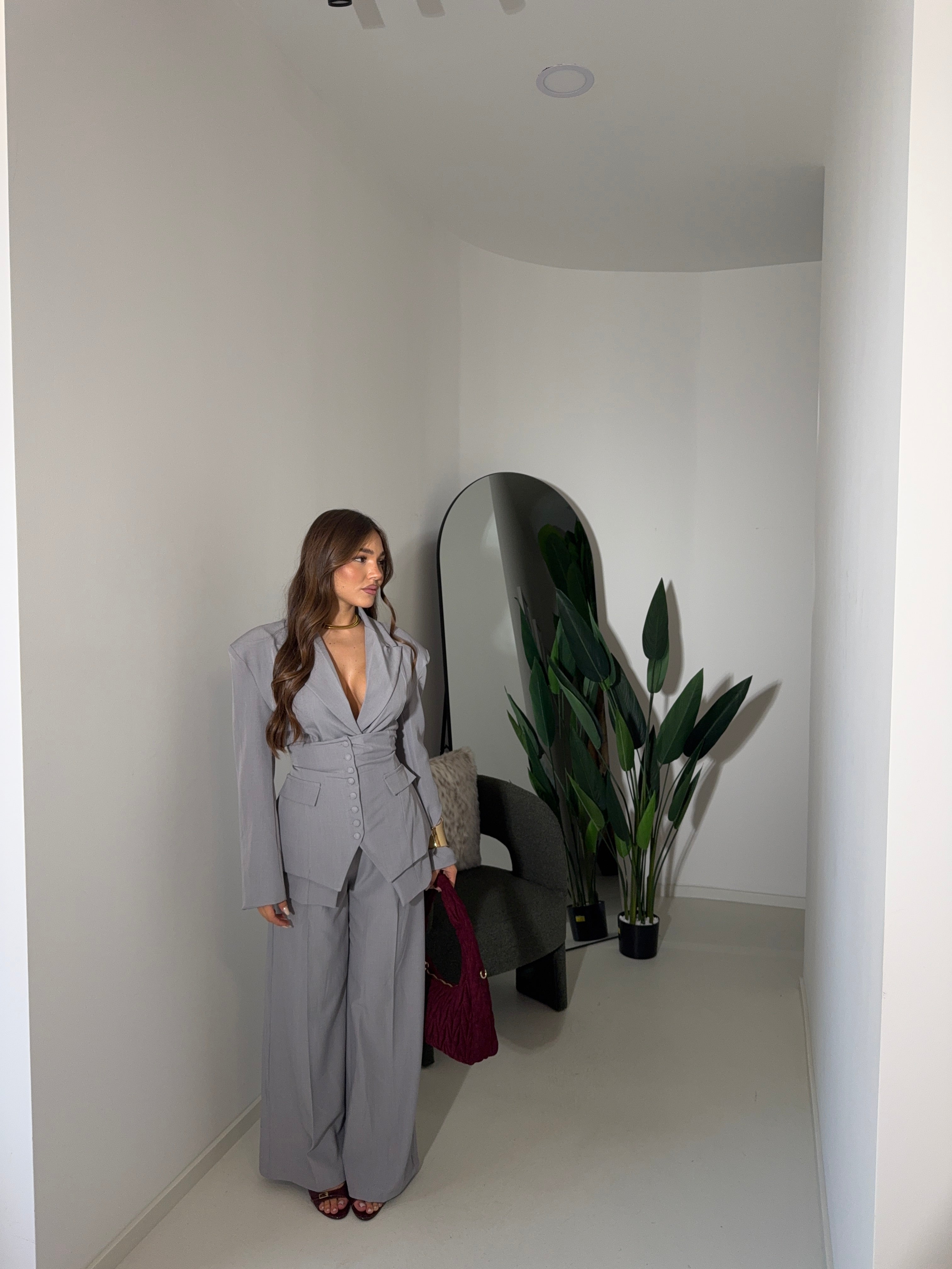 Tailleur Cleo grigio