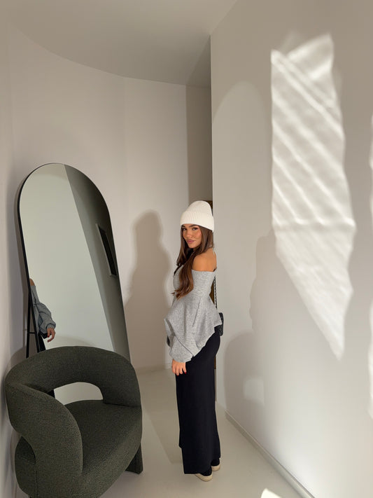 Longuette spacco nera