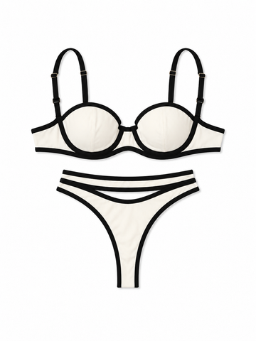 Bikini double band White