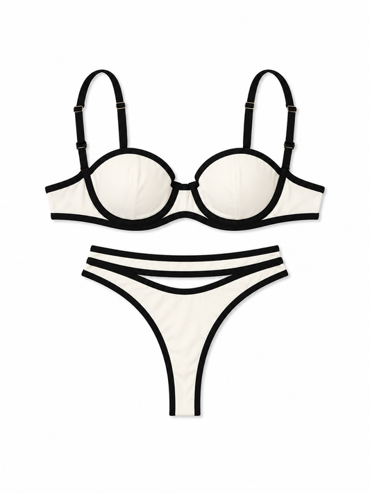Bikini double band White