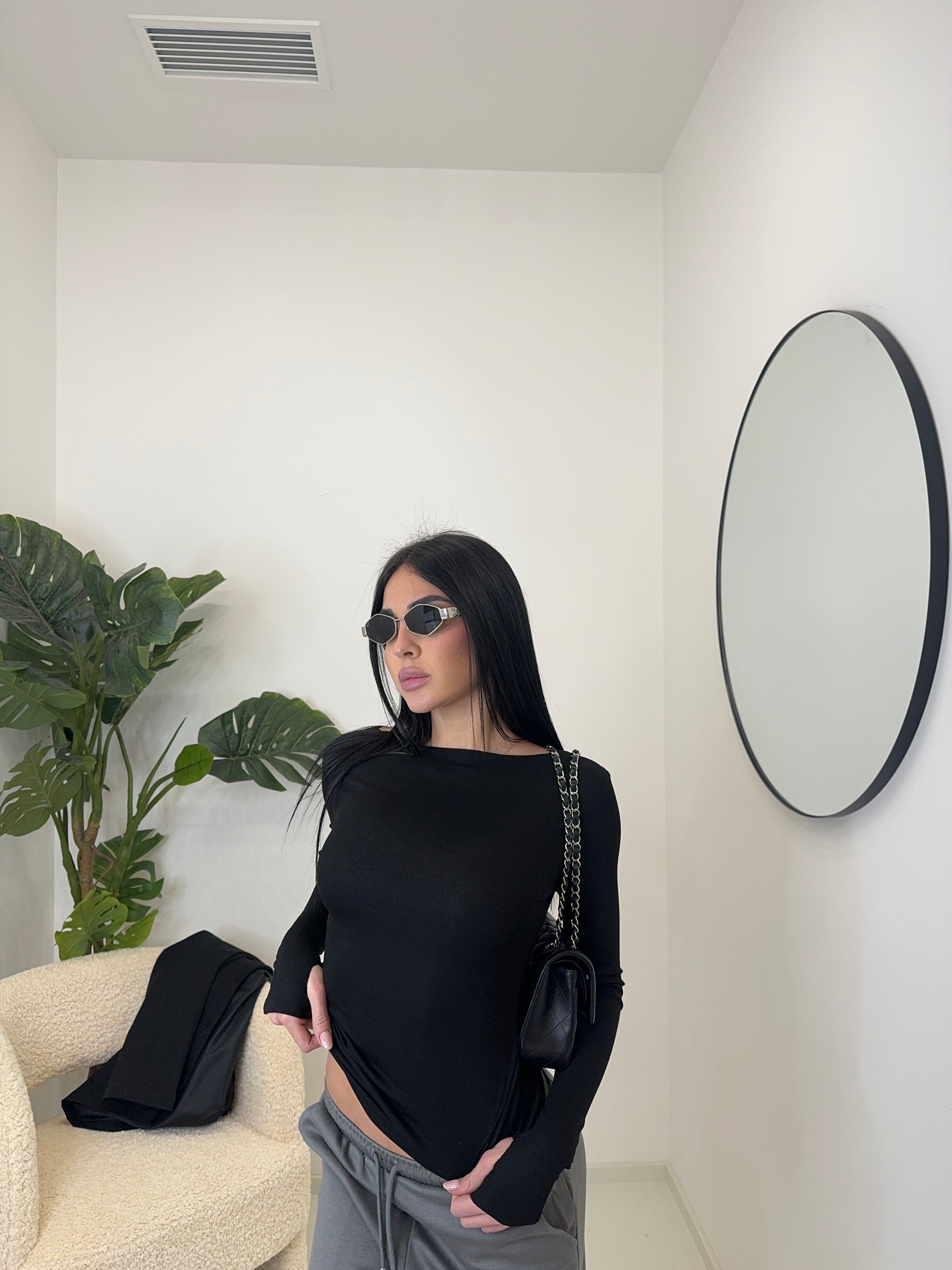 Semivelata scollo tondo tutti i colori