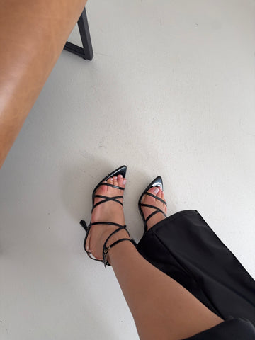 Décolleté intreccio black