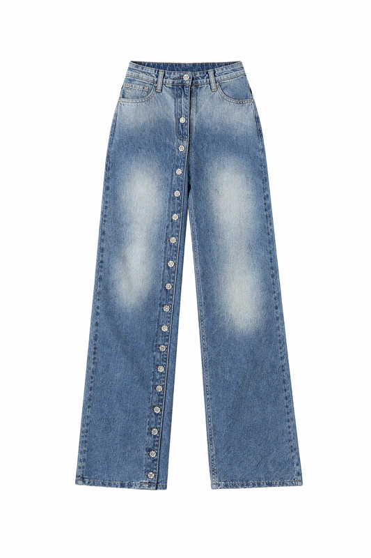 Jeans double button