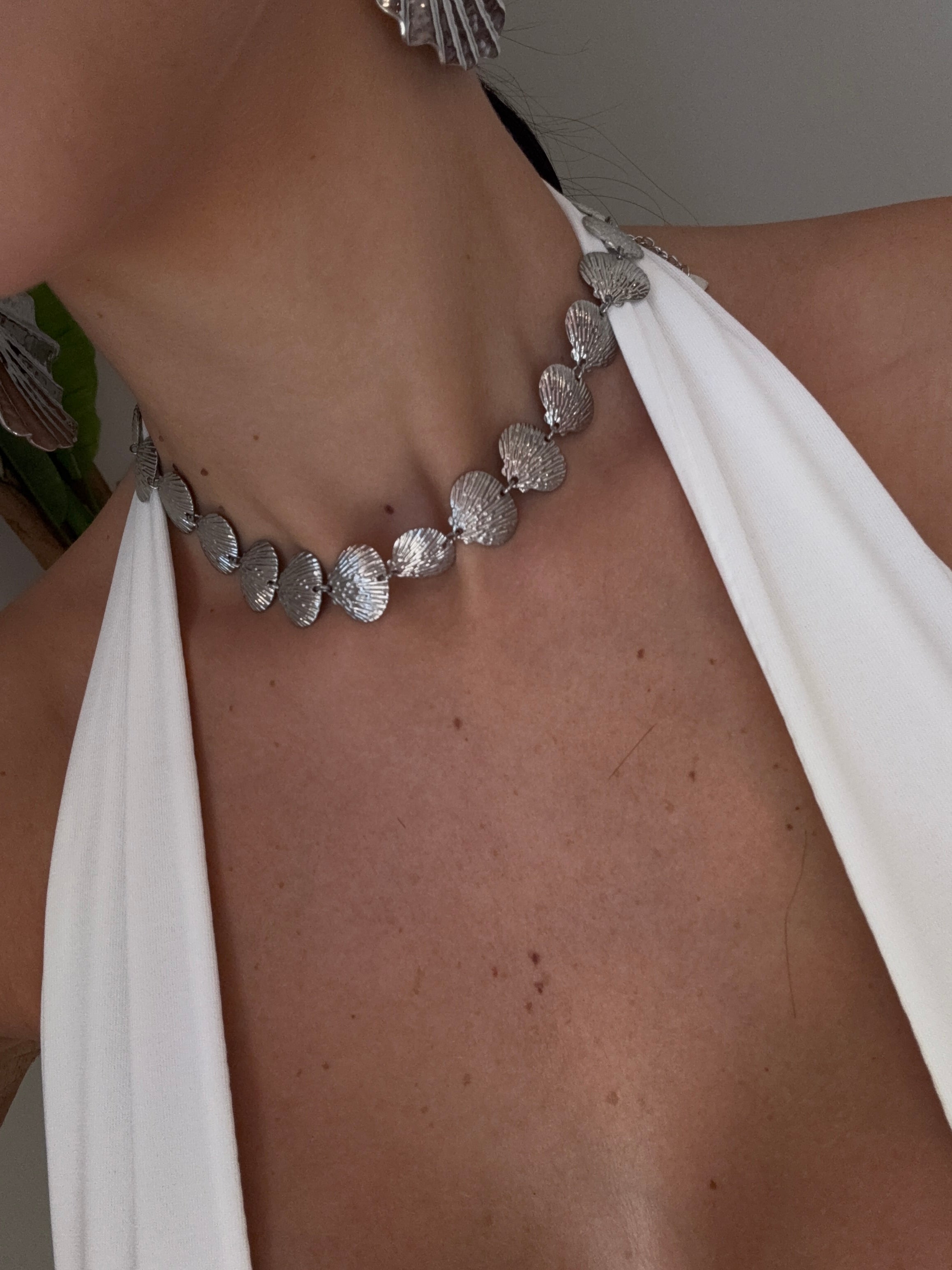 Collana conchiglia silver