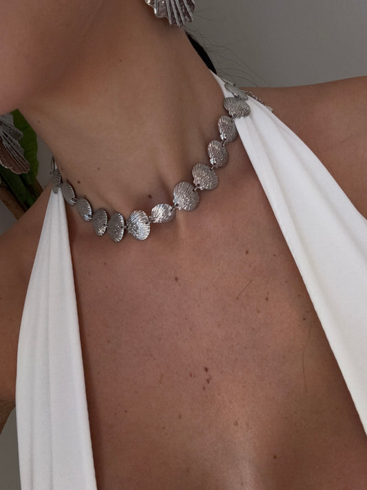 Collana conchiglia silver