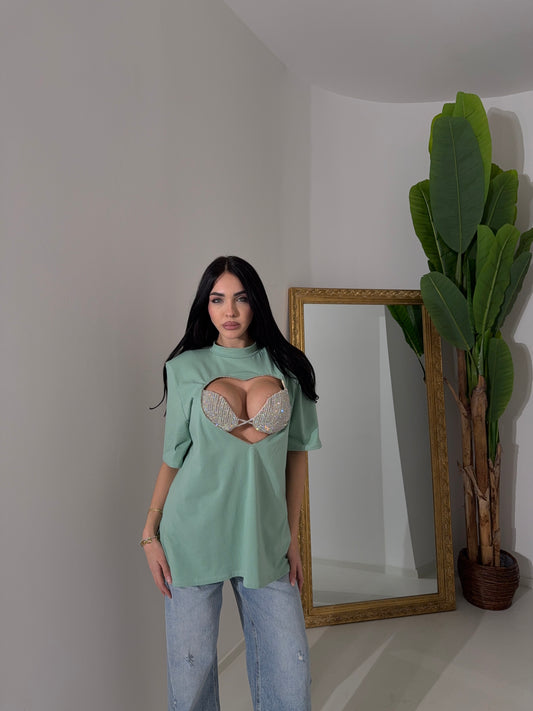 SHIRT LUDO verde acqua