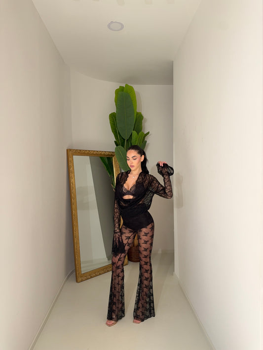 Pants macramé zampa