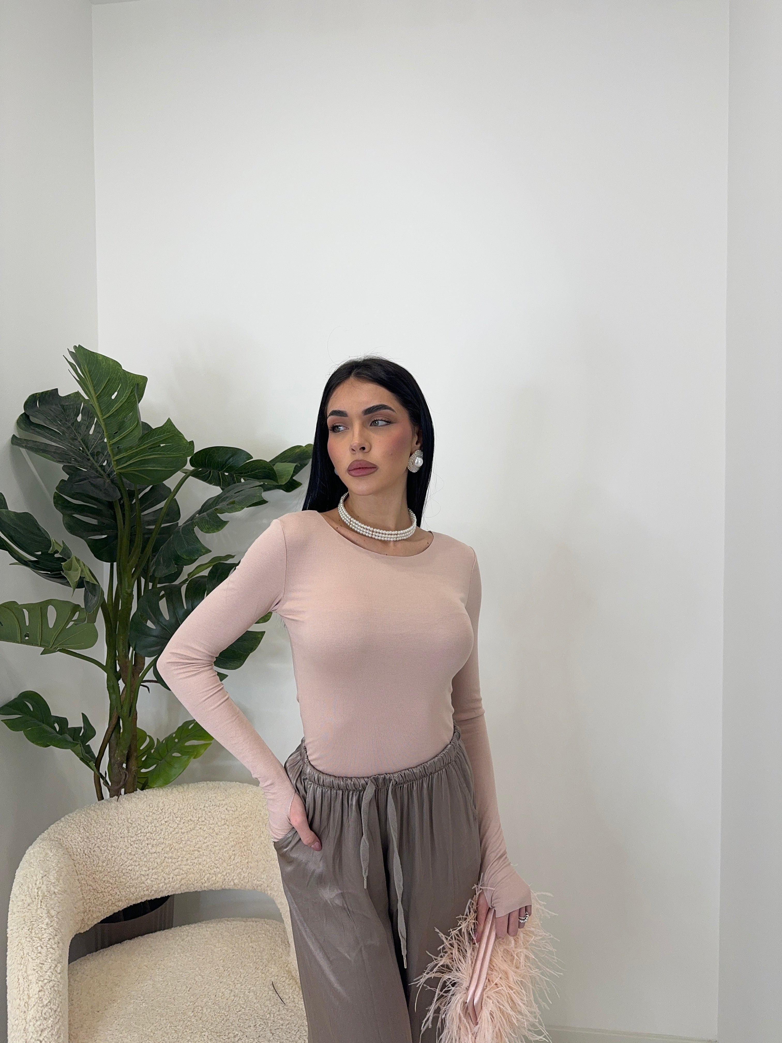 Semivelata scollo tondo tutti i colori