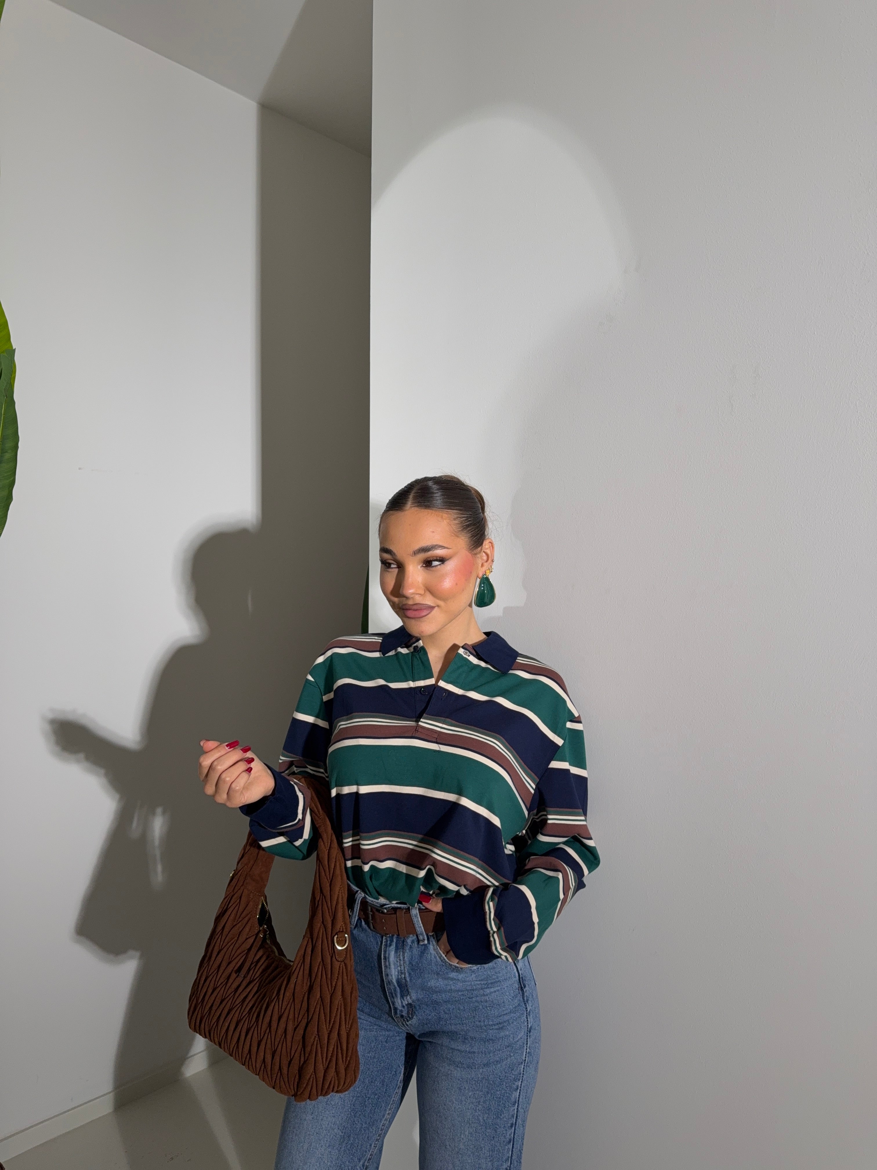 Polo AVA righe verde