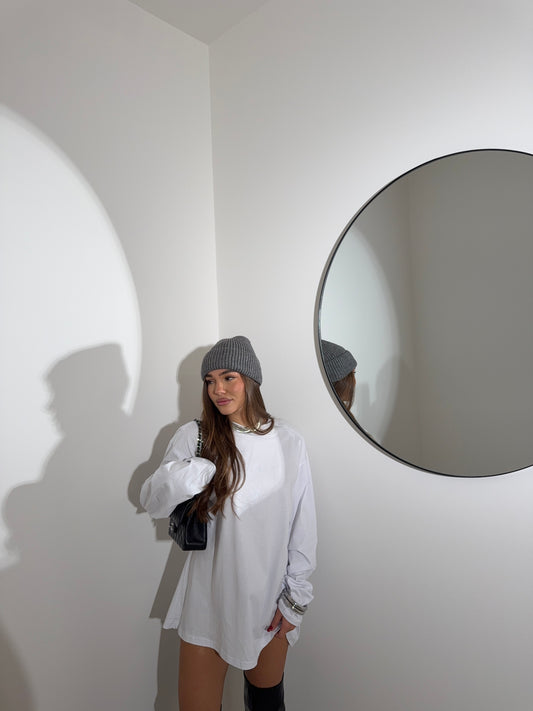 Shirt manica Over bianca