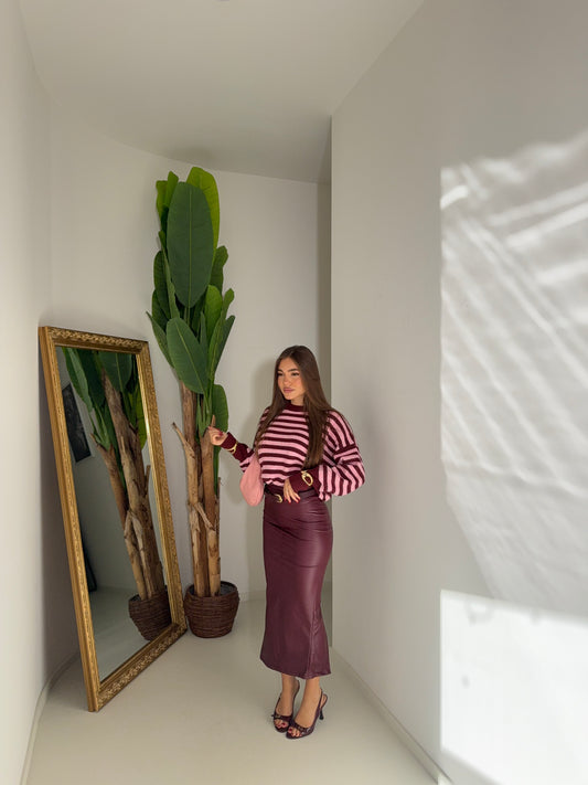 Longuette Angy bordeaux