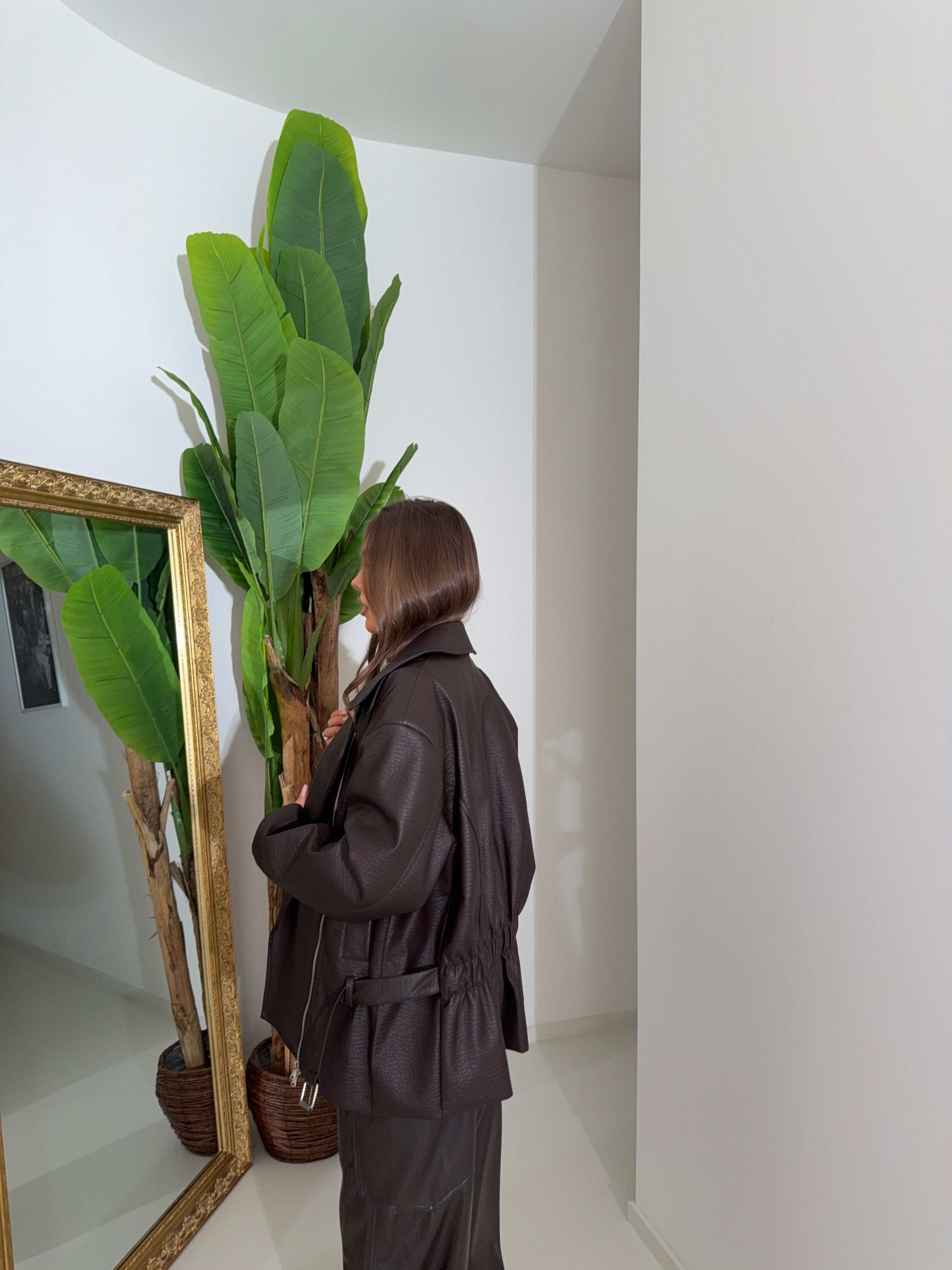 GIACCA LUMINA MARRONE