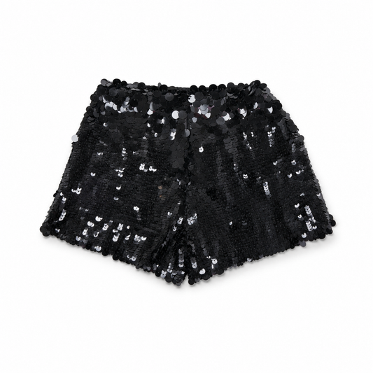 Shorts paillettes black