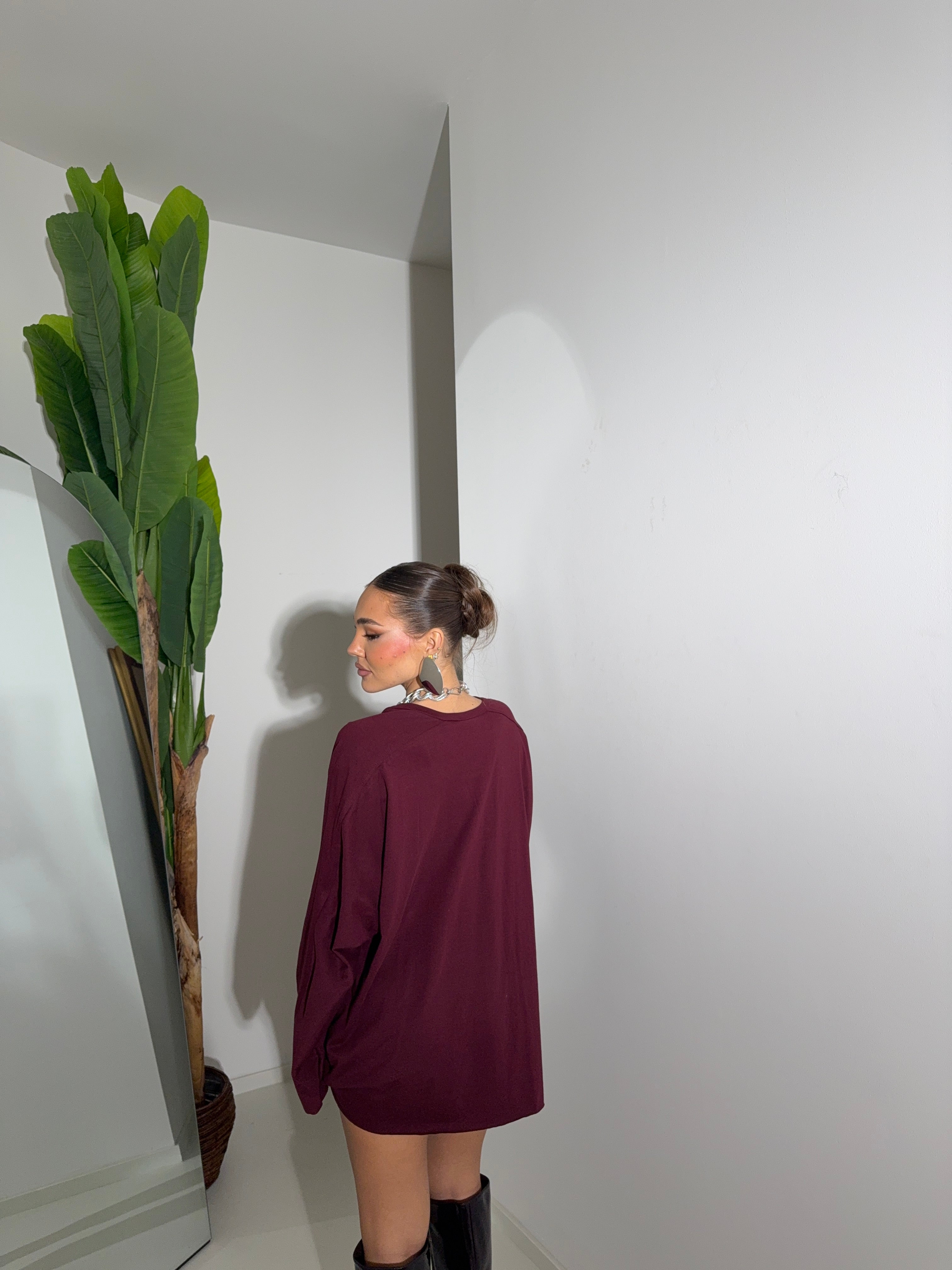 Shirt over just west bordeaux