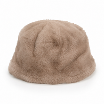 Fur bucket hat