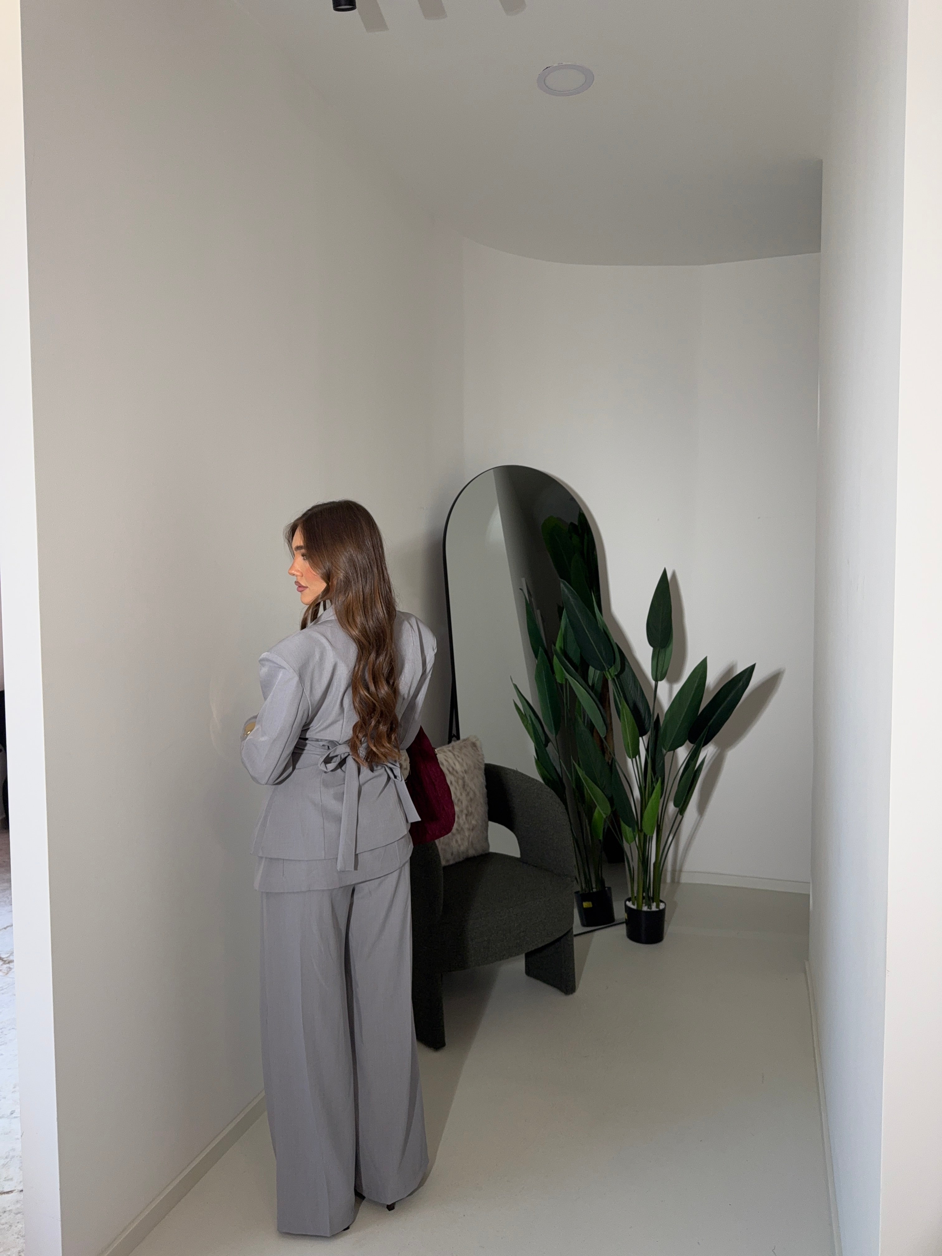 Tailleur Cleo grigio