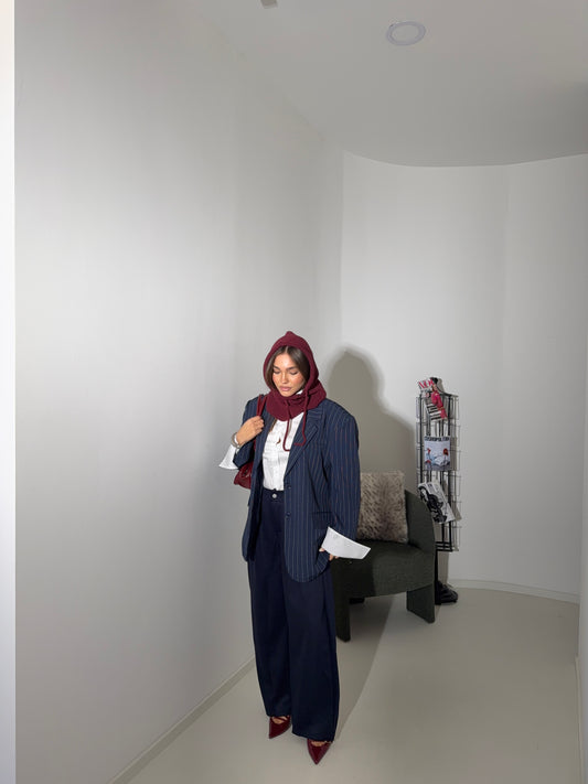 Pants balloon tuta blu