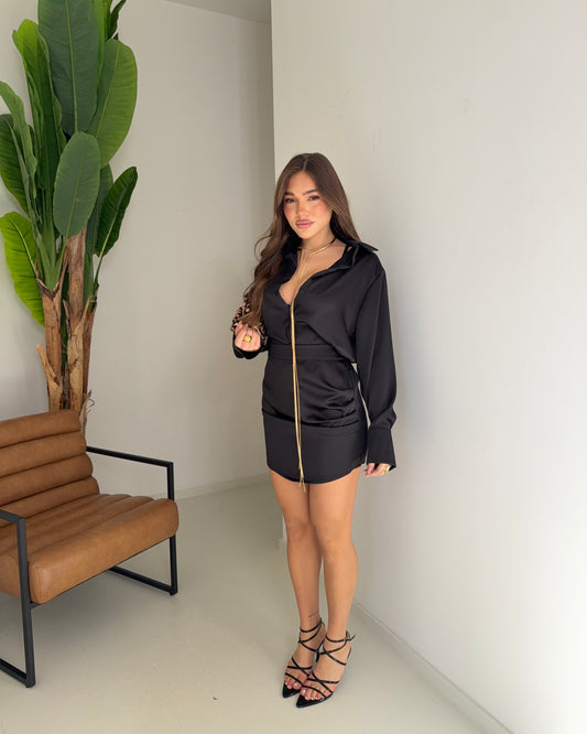 Coordset SATINÈ black