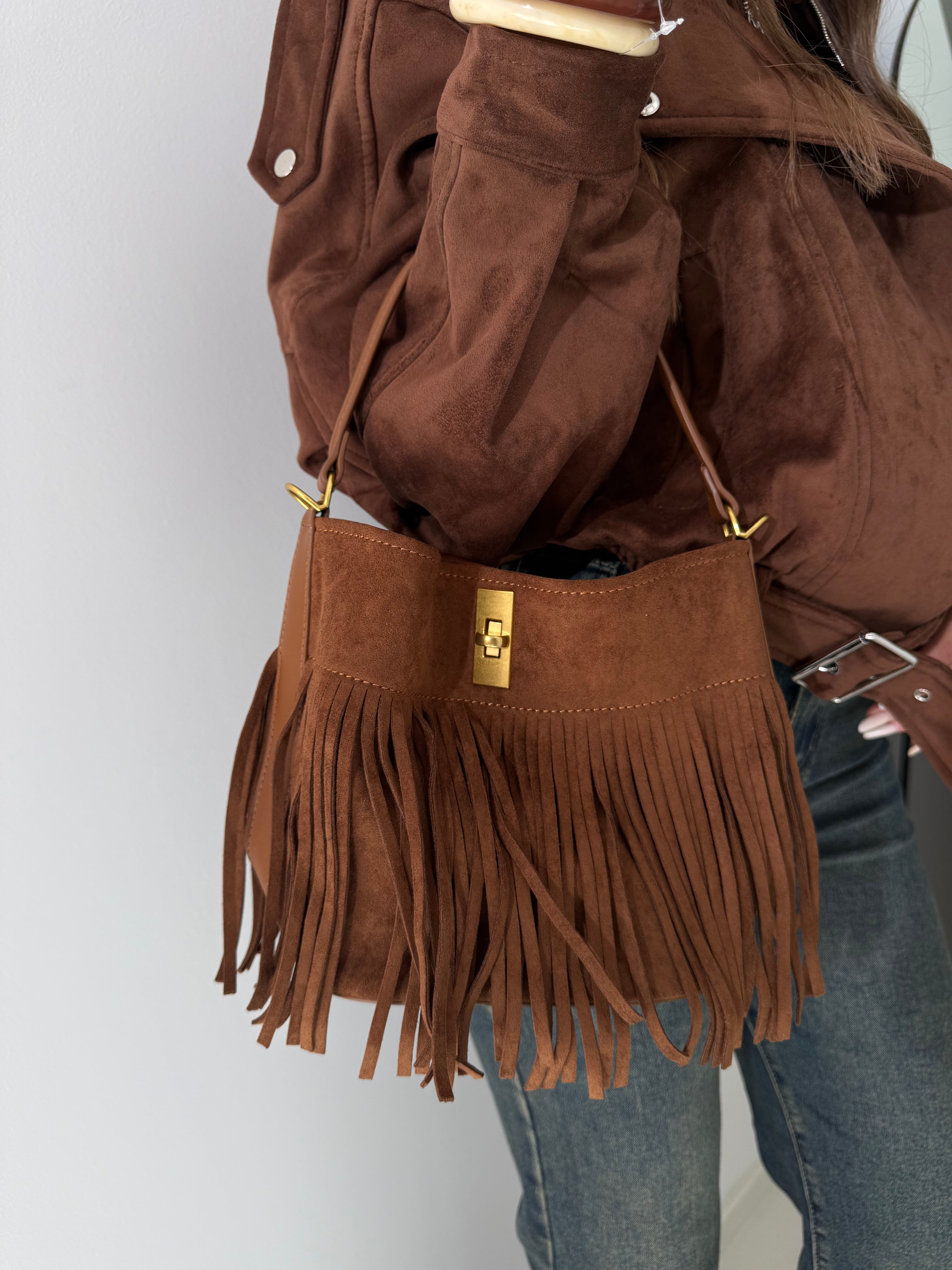 Bag secchiello camel