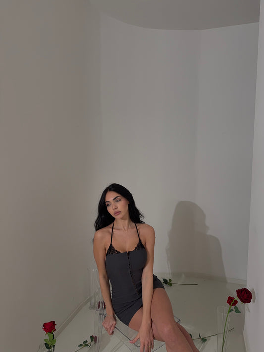 Mini Dress Soleil grey