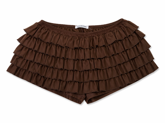 Skirt voilant brown