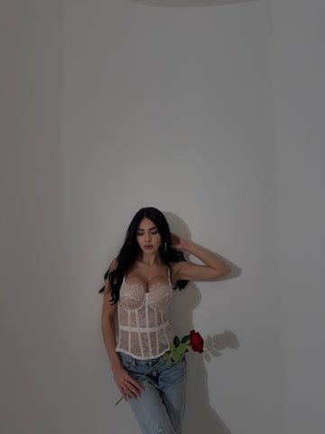 Bustier LOVE White