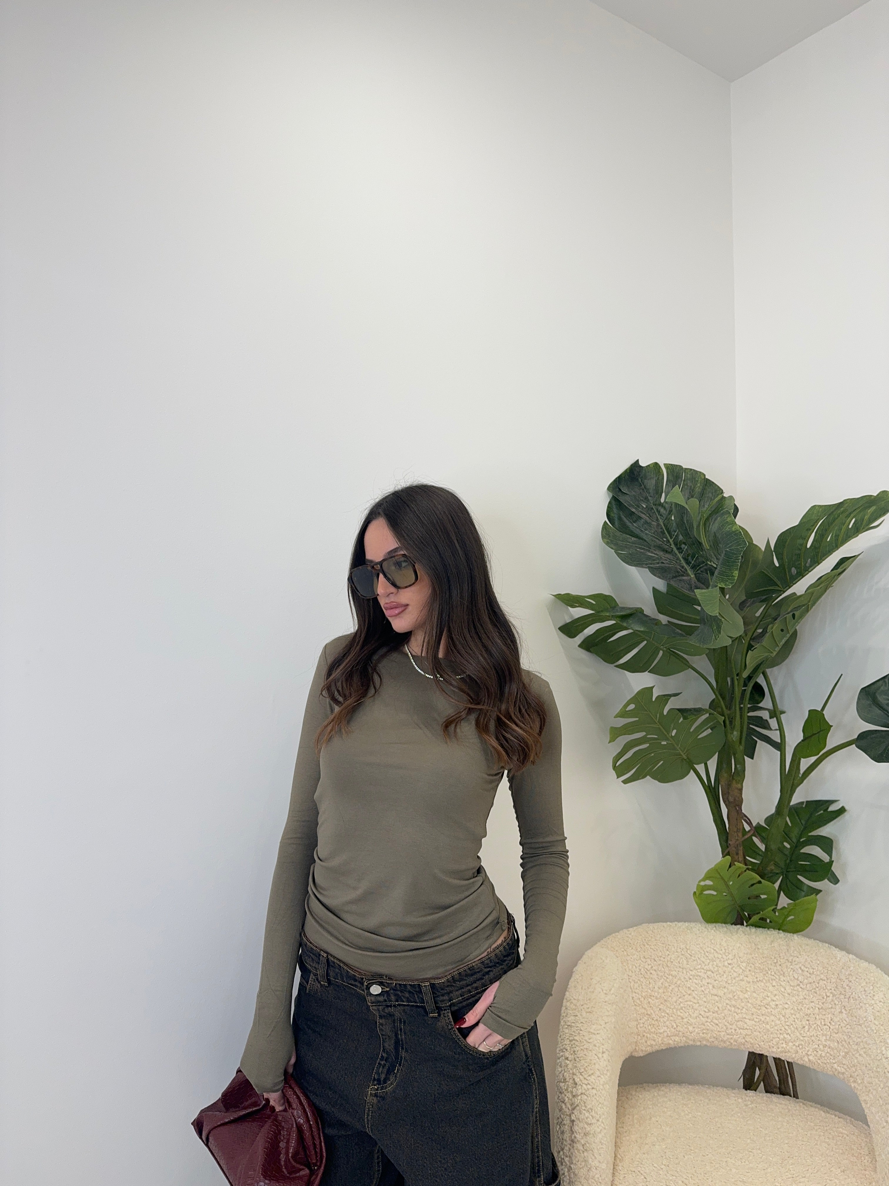 Semivelata scollo tondo tutti i colori