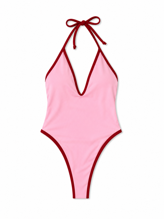 Bikini PLUNGE pink