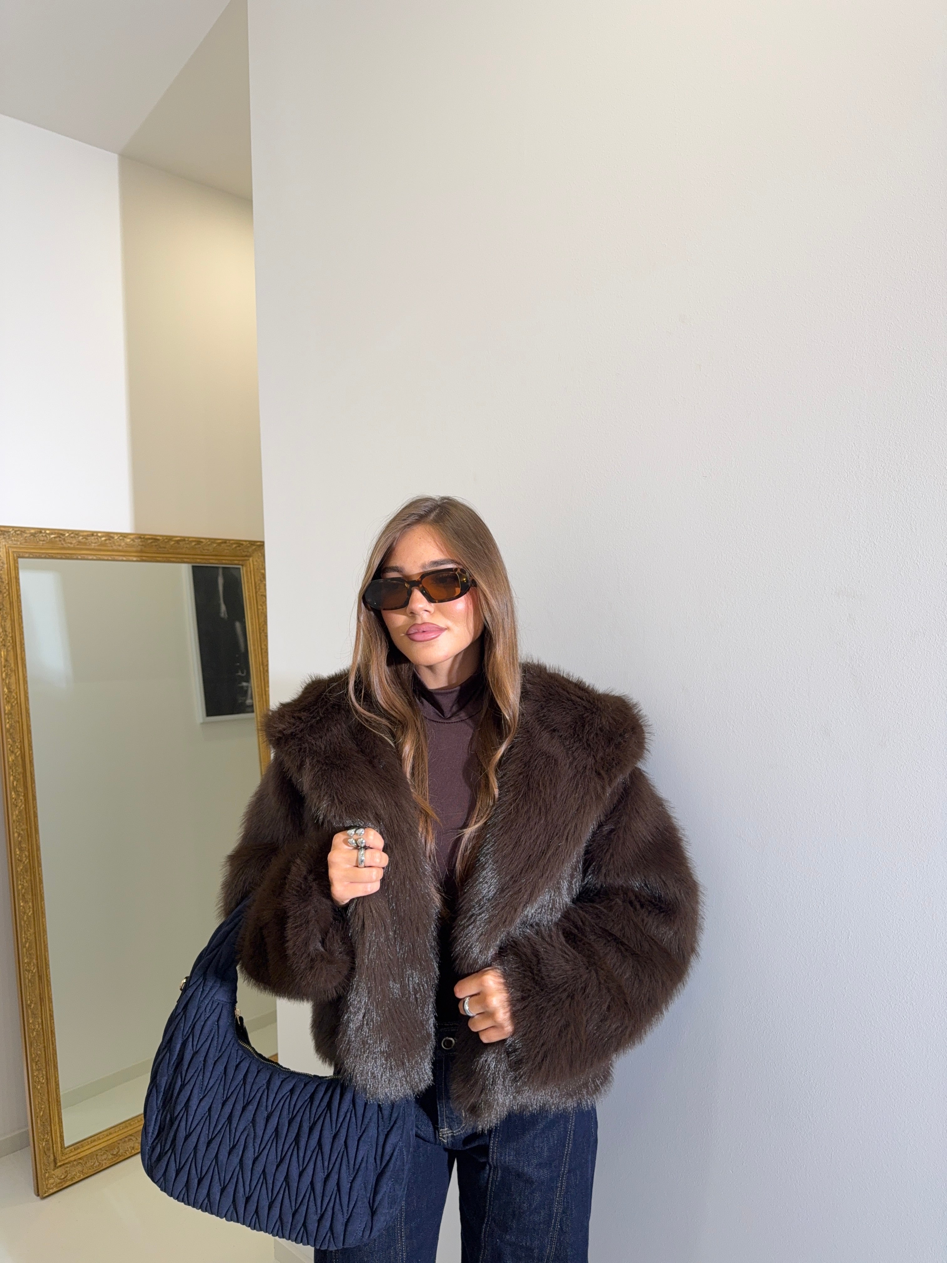 Ecofour brown con cappuccio