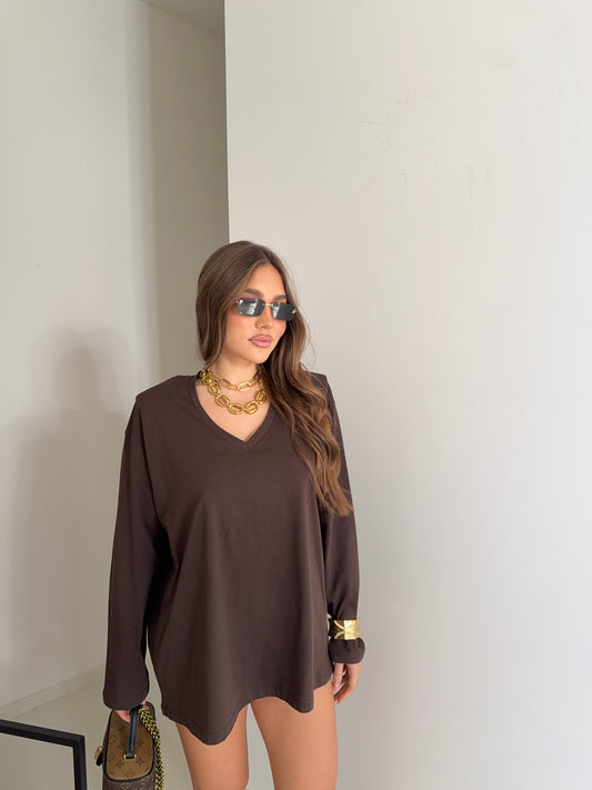 Shirt longsleeve a V varianti