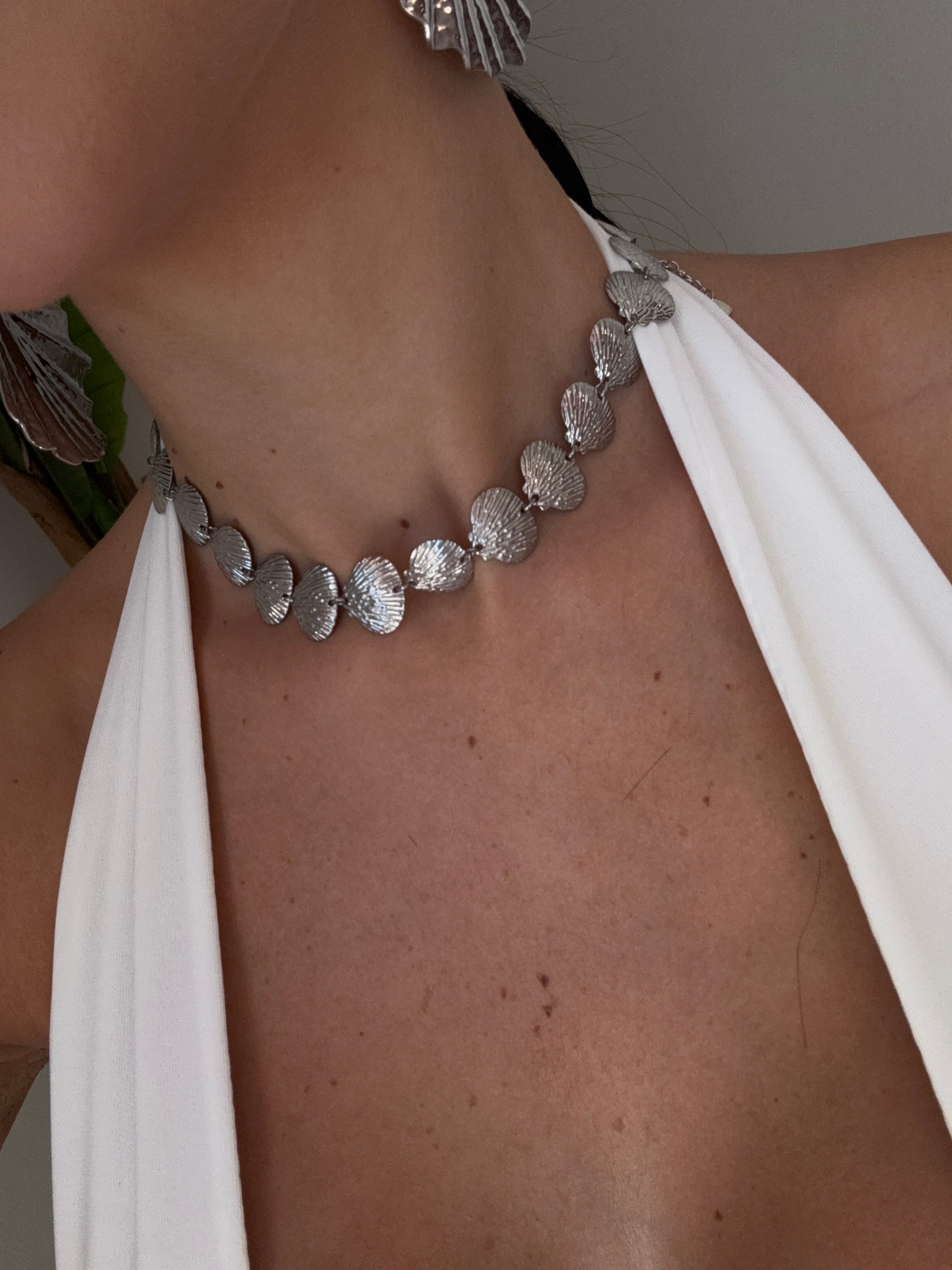 Collana conchiglia silver