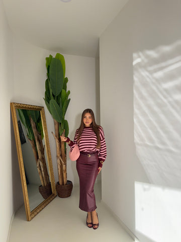 Longuette Angy bordeaux