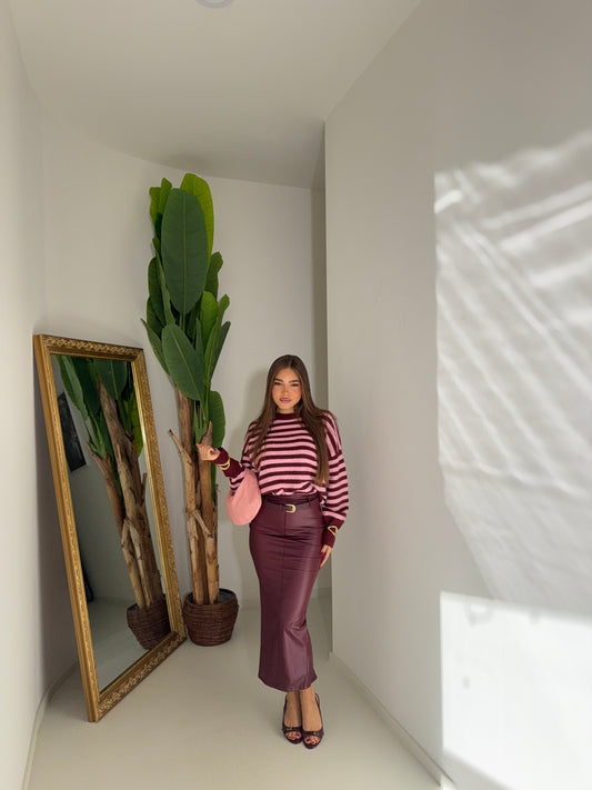 Longuette Angy bordeaux