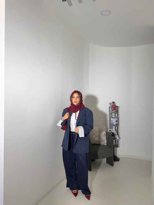 Pants balloon tuta blu