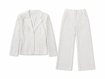 Tailleur pizzo White