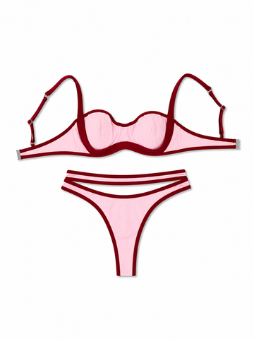 Bikini double band pink