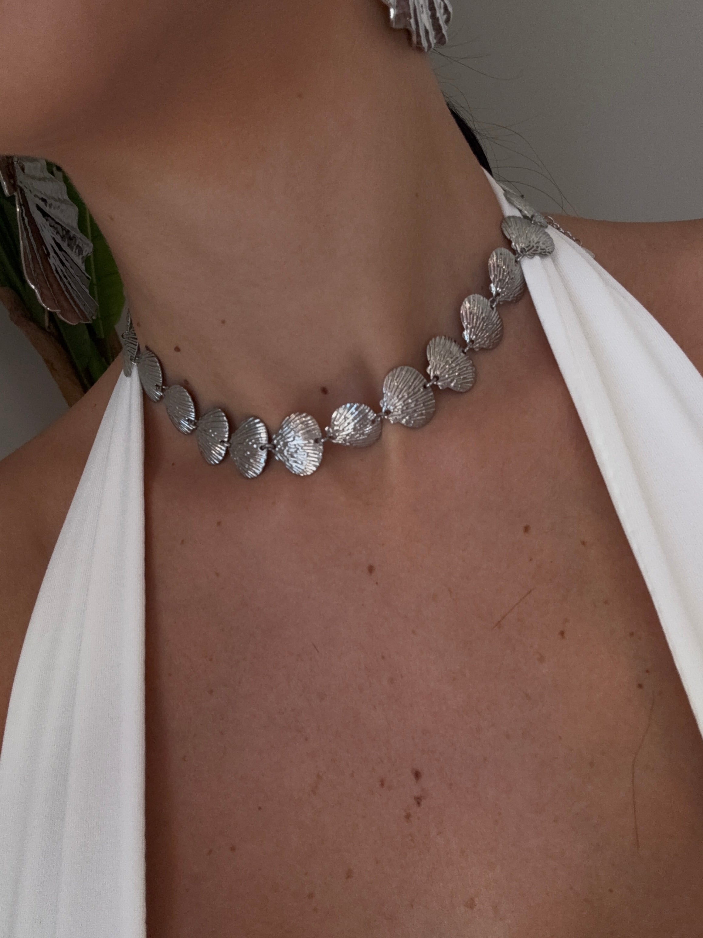 Collana conchiglia silver