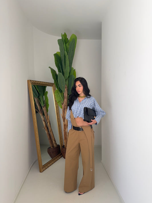 Salopette SOFT camel