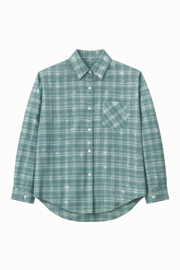 Camicia brilla verde acqua