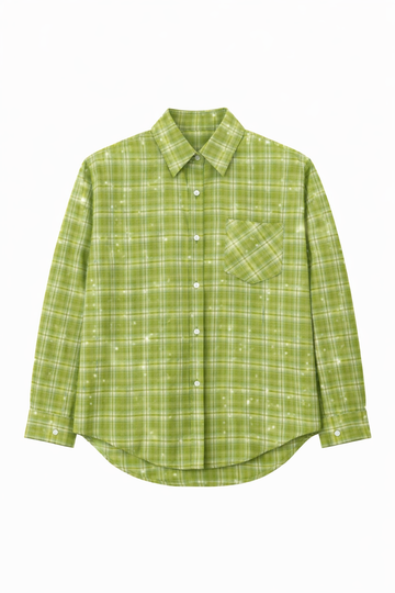 Camicia brilla verde lime