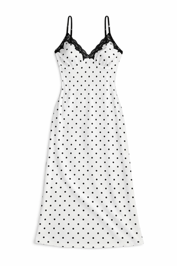 Dress satin pois