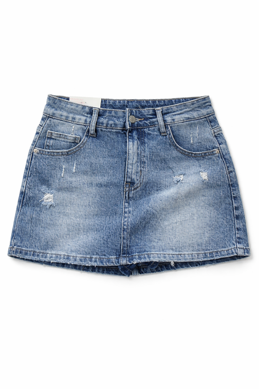 Skirt mini denim