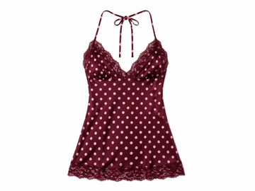 Dress pois bordeaux