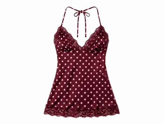 Dress pois bordeaux